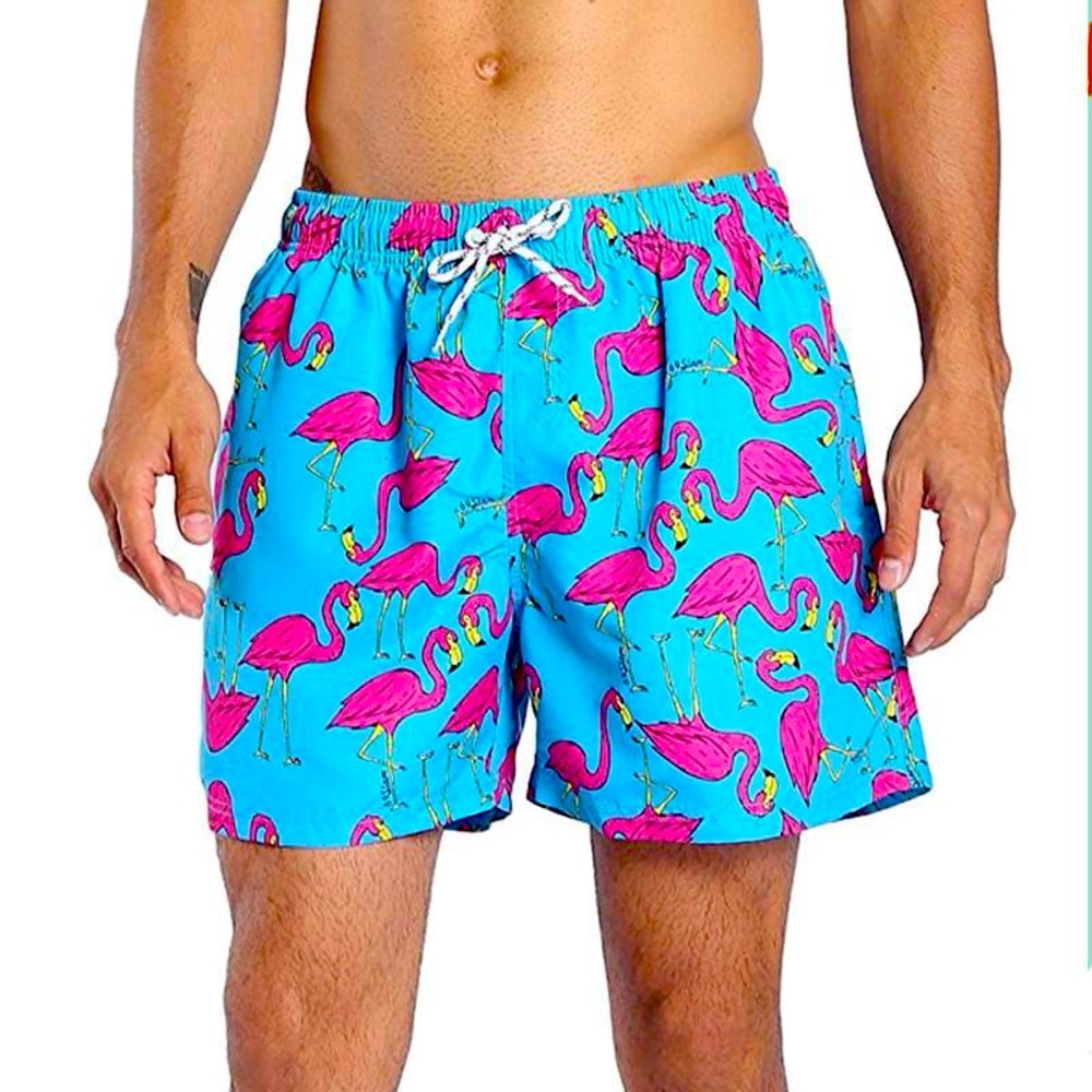 MAAMGIC 69 Slam Flamingo Swim Trunks Shorts Size M.